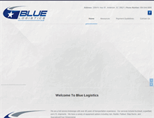 Tablet Screenshot of bluelogisticsllc.com